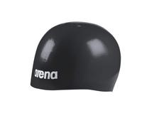 ARENA Unisex Molded Pro II USA Swim Cap for Adults Comfortable Tight Fit Pool Training and Racing Swim Accessory, Black, One Size
