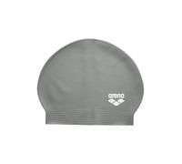 Arena Unisex Soft Latex II Swim Cap for Women and Men Fitness Swimmers Intensive Training Durable Soft Elastic Bathing Flat Cap, Silver/Black