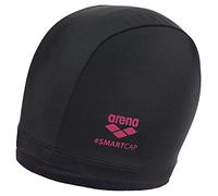 Swim Cap Long Hair Textile Arena Smartcap Black Pink