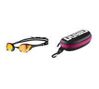 Arena Unisex's Cobra Ultra Swipe Goggle, Yellow Copper-Black, One Size Unisex Swimming Goggles Case for Swimming Goggles (Hard Shell, Carabiner), Black White Fuchsia (509), One Size