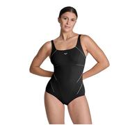 Arena Womens Jewel Low Cup R One Piece Swimsuit, Black-white, 34 EU