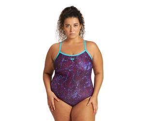 Arena W Mountains Texture Light Drop Back One Martinica-multi size 2X | Bodies Outlet | Women 2X