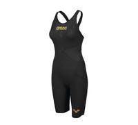 (22) Arena Race Women's Swimming Powerskin Carbon Glide Sport Swimsuit - Black / Gold