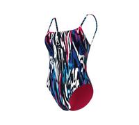 ARENA Water Prints Women's One Piece Swimsuit, Quick Drying Recycled Stretch Fabric Swimsuit, Women's Beach and Pool Costume, Lined Fabric Women's Swimsuit with Removable Cups