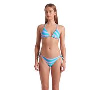 ARENA Water Prints Women's Triangle Bikini, Swimwear with Quick Drying Recycled Stretch Fabric, Women's Beach and Pool Swimsuit, Women's Swimsuit with Removable Cups, Top and Bottom with Ties