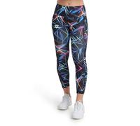 Arena Women's Allover Panel 7/8 Tights, Black-Multi