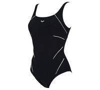 Arena Womens Bodylift Tummy Control Wing Back Shaping One Piece Swimsuit, Black / White, 42 EU