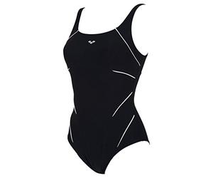 Arena Womens Bodylift Tummy Control Wing Back Shaping One Piece Swimsuit, Black / White, 42 EU