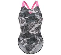 Arena - Women's Camo Swimsuit V Back L - Swimsuit size 18, grey
