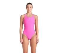 ARENA Women's Feel Icons Solid Racer Back Swimsuit One Piece, Shocking Pink/White Multi, 38