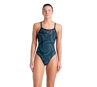 ARENA Women's Fireflow Performance Limited Edition Challenge Back Swimsuit One Piece, Black/Multi Black, 22