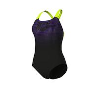 Arena Womens Foggy Dots Swimsuit Swim Pro Back One Piece, Black-Artic Lime, 30 EU