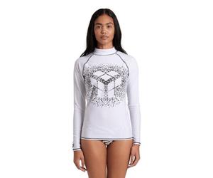 ARENA Women's Graphic UV Protection Long-Sleeve Shirt White-Black