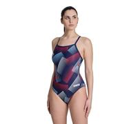 Arena Women's Halftone Lightdrop Back One Piece Swimsuit, Durable, Chlorine-Proof, Competitive, Training, Swimwear