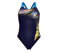 Arena Womens/Ladies Dreamhline Abstract One Piece Swimsuit8 UK Navy/Turquoise G