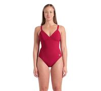 ARENA Women's Lara Shapewear Soft Curve Back B Cup One Piece Swimsuit, Red Onion, 38