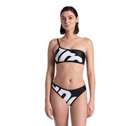Arena Women's Logo Single Shoulder Bikin White Multi-black-b size XL | Bikinis Outlet | Women | White XL