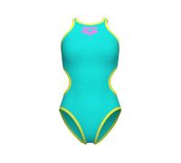 Arena Women's One Big Logo Swimsuit Piece, Water/Soft Green, 30