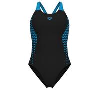 ARENA Women's Openings One Piece Swimsuit, Black/Turquoise, 36 (EU)