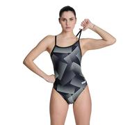 Arena Women's Performance Halftone Team Print Challenge Back Swimsuit