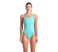 ARENA Women's Performance Solid Team Swim Tech Swimsuit One Piece, Water/Shocking Pink, 24