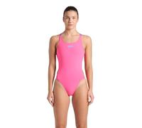 ARENA Women's Performance Sports Swimsuit Solid Tech Back Multi Bathing Suit One Piece, Shocking Pink/Blue River, 38