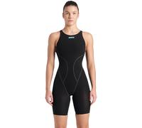 Arena Women's Powerskin Impulso Open Back - Black/Teal in Black | Size: 32 Arena Black 32