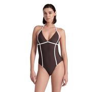 Arena Womens Pro_File Swimsuit Tie Back One Piece, Sepia-White, M EU