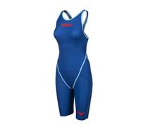 Arena Powerskin Carbon Core Fx Open Back Competition Swimsuit Blue 40 Woman