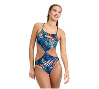 Arena Women's Rule Breaker Swimsuit Twist'n'mi Black-multi-multi size S | Bodies Outlet | Women | Black S