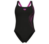 Arena Womens Scratch Swimsuit Control Pro Back B One Piece, Black-Shocking Pink, 30 EU