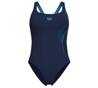 Arena Feel Women's Scratch Control Pro Back Bra Swimsuit Navy-Turquoise