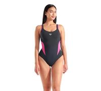 Arena Women's Shapewear Makimurax R C-Cup Ladies Tummy Control Shaping Swimsuit One Piece, Night Gray/Fairy Rose, 44