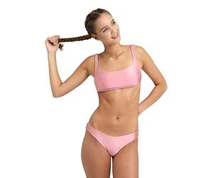 ARENA Womens Shila Bikini Bralette Two Piece Swimsuit, Pink Powder, 36 UK
