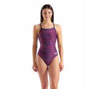 Arena Womens Snakeskin Lightdrop Back Swimsuit Blue
