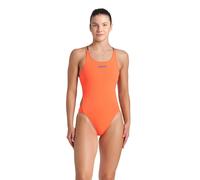 Arena Womens Solid Tech Back Swimsuit Pink