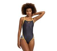 Arena Women's Standard 50th Anniversary Super Fly Back Swimsuit, Black/Gold, 30