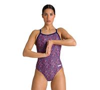 Arena Women's Standard Kikko Light Drop Back MaxLife One Piece Swimsuit, Navy-Multi Red, 26