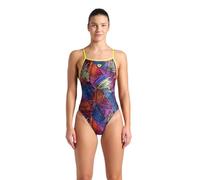 ARENA Women's Standard Performance Energy Booster Back Training Swimsuit Ladies Bathing Suit, Soft Green/Black Multi