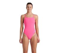 ARENA Women's Standard Performance Solid Team Challenge Swimsuit, Shocking Pink/Blue River