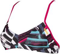 Arena Women's Standard Rule Breaker Live Bandeau MaxLife Bikini Top, Freak Rose, S