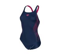 Arena Women's Swimsuit Swim Pro Back, Navy Blue/Pink, DE36 UK/USA32
