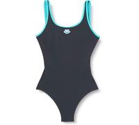 Arena Women's Swimsuit Swimming Costume Icons U Back, Dark Grey, D36 UK/US 32