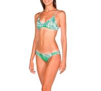 Arena Women's Swimsuit Triangle Two Pieces, Green/White, DE36 UK/USA32