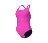 Arena Womens Team Pro Solid One Piece Swimsuit, Shocking Pink-blue River, 36 EU