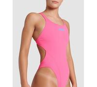 Arena Women's Team Swim Tech Solid Swimsuit Swimming Costume Girls Plum BNWT