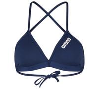 Arena - Women's Team Swim Top Tie Back Solid - Bikini top size 6, blue