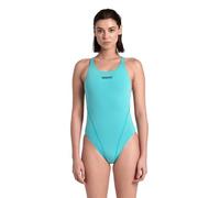 Arena Womens Team Tech Solid One Piece Swimsuit, Water, 32 EU