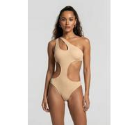 Arena Women's Tech Wool Cut Out Swimsuit Sand size S | Bodies Outlet | Women | Brown S