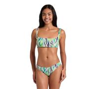 Arena Womens Water Print Bikini Bralette Two Pieces, Zebra, L EU